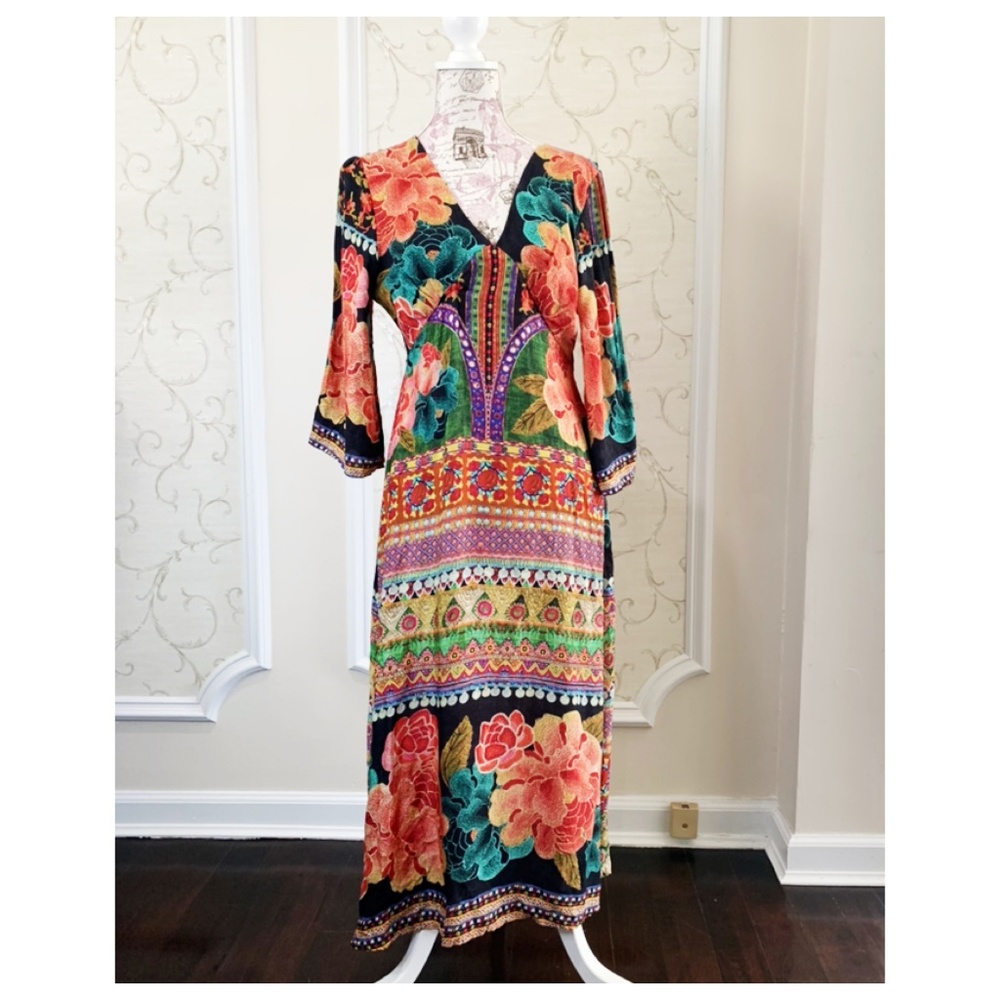 Anthropologie Farm Rio Rosario maxi dress. M